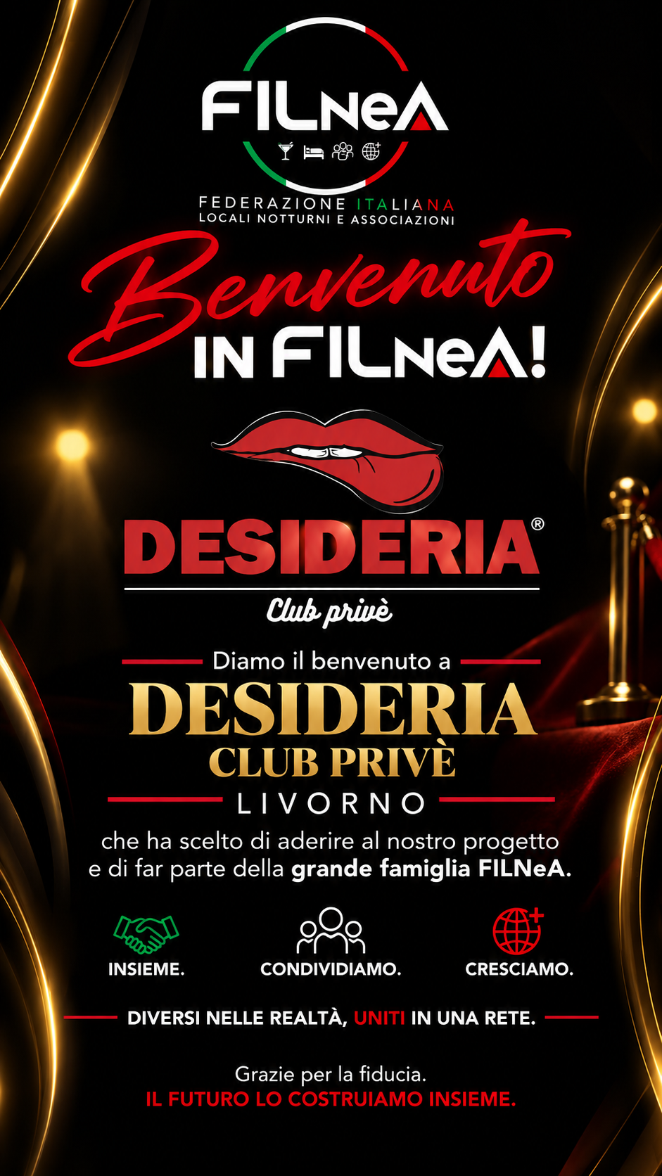 Benvenuto in FILNeA: Desideria Club Privé